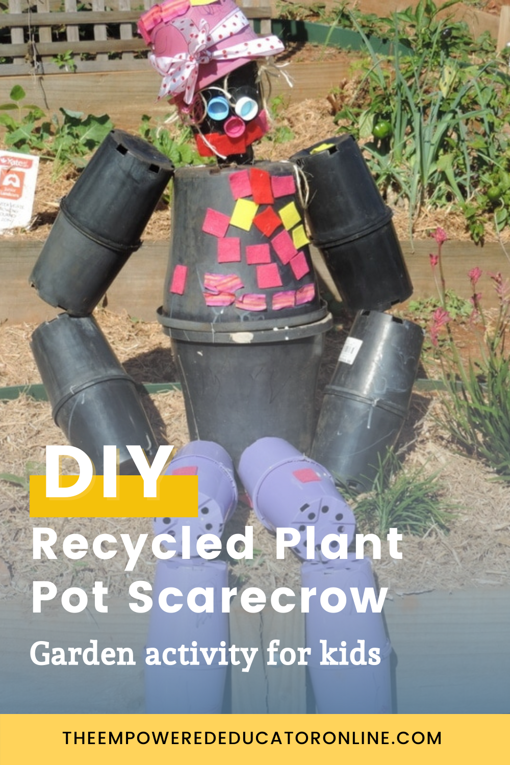 Children's Recycling Project - Make a Plant Pot Scarecrow