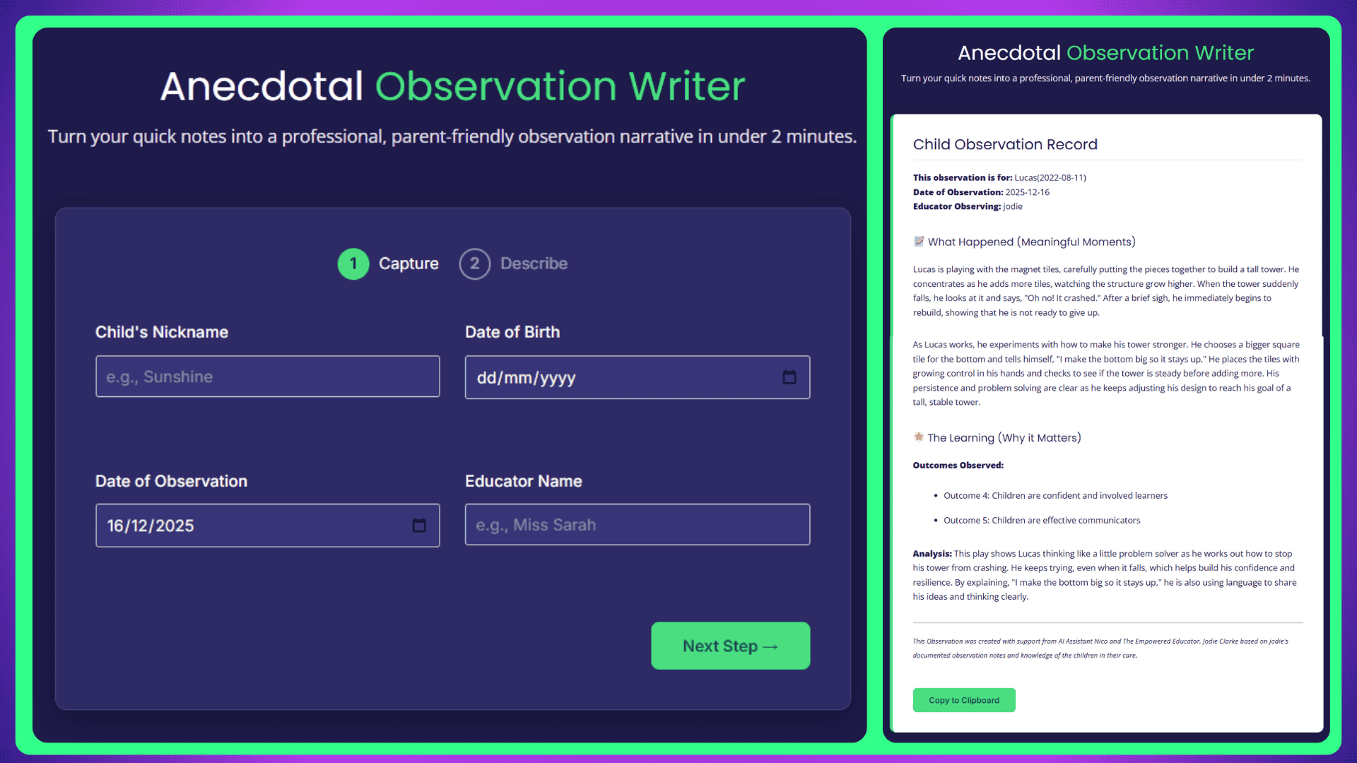 AI Tools & Planning Support for Early Childhood Educators
